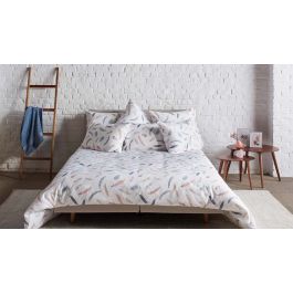 Enveloppe de couette Passion Home Linen Feather - Bleu