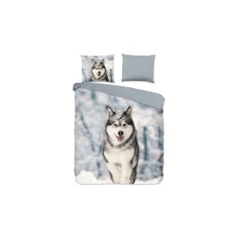 Enveloppe de couette Good Morning Husky - Grey
