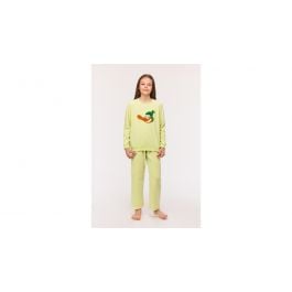 Pyjama fille Woody Velours Duck - Vert clair