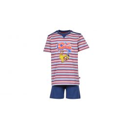 Woody Jongens Pyjama Rood-Blauw Gestreept