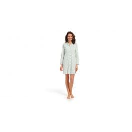 Sleeping dress Ladies Pasha buttons aop white studs - Light Green