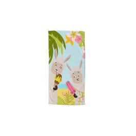 Serviette de plage Kids Good Morning Happy Lamas - Multi