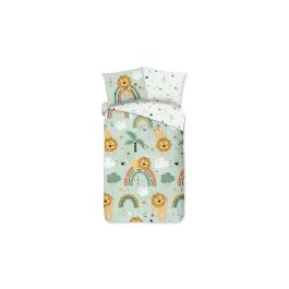 Enveloppe de couette Kids Good Morning Lions - Vert