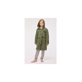 Peignoir unisexe Woody Kids Teddy - Vert kaki