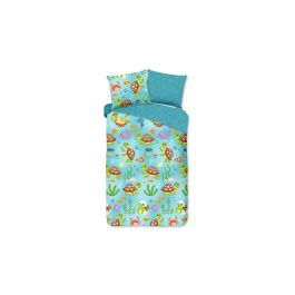 Enveloppe de couette Kids Good Morning Turtles - Bleu