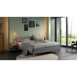 Ensemble cadre de lit Sleepy Home Made Flat - Sleepy Latex Blue Mattress