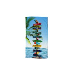 Serviette de plage Good Morning Beach Sign - Multi