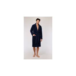 Peignoir homme Woody Uni - Bleu foncé