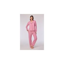 Pyjama femme Woody Uni Buttons - Rose