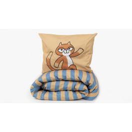 Enveloppe de couette Woody Cat - Beige
