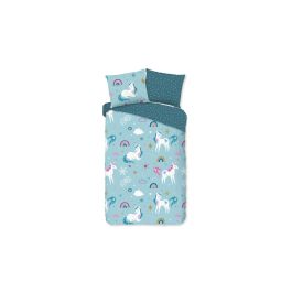 Enveloppe de couette Kids Good Morning Snowycorn - Blue