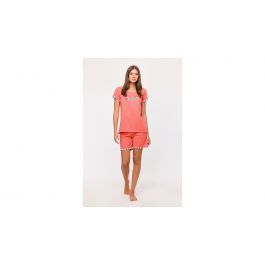 Pyjama femme Woody Ladybird Flosses - Rouge corail