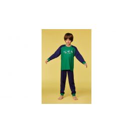 Pyjama garçon Woody Pigeons Green - Dark blue