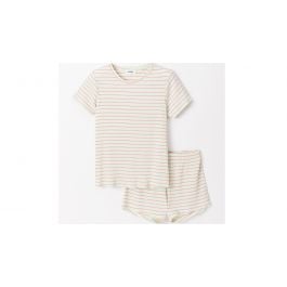 Pyjama fille Studio Woody Stripes Rib - Vert