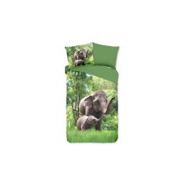 Enveloppe de couette Kids Good Morning Elephants - Green
