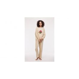 Pyjama pour femme Woody Butterfly Sleeve Duck - Beige