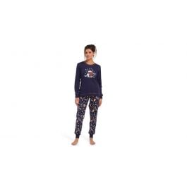 Pyjama femme Pasha Popcorn and movies - Bleu foncé