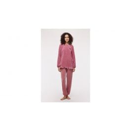 Pyjama pour femme - Woody Velour Stripes Top - Pink