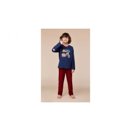 Pyjama garçon Pantalon rouge Woody Pony - Bleu foncé