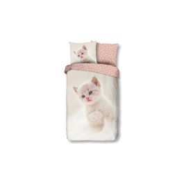 Enveloppe de couette Kids Good Morning Catty - Ecru