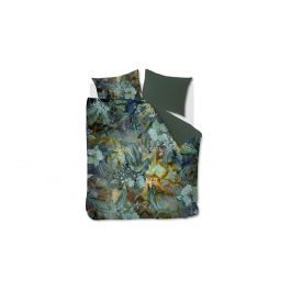 Enveloppe de couette Kardol Floral Embrace - Blue Green