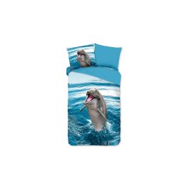 Enveloppe de couette Kids Good Morning Seaworld Jump - Bleu