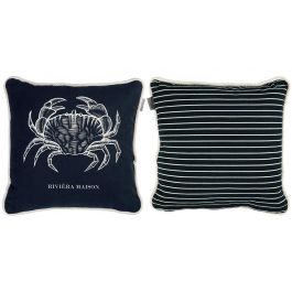 Riviera Maison Crabby Sierkussen - Blauw