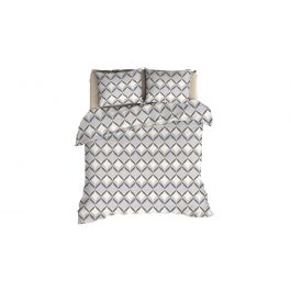 Enveloppe de couette Romanette Flanelle Tolbiac - Silver