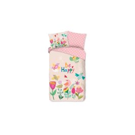Enveloppe de couette Kids Good Morning Happily - Rose