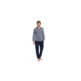 Pyjamas Homme imprimé graphique Pasha - Bleu foncé