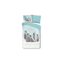 Enveloppe de couette Kids Good Morning Pengu - Bleu