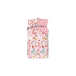 Enveloppe de couette Kids Good Morning Unicorn - Rose