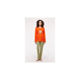 Pyjama femme Woody Mushroom Pantalon rayé - Rouge