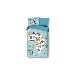 Enveloppe de couette Kids Good Morning Wildlife - Aqua