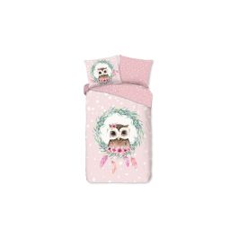 Enveloppe de couette Kids Good Morning Owli - Rose