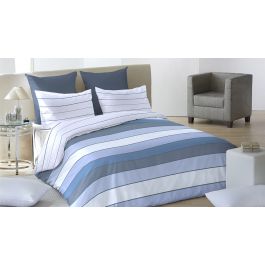 Housse de couette Lime Sky Blue Flanelle