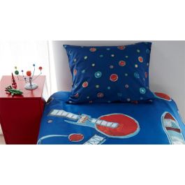Beddinghouse Kids Rocket Ship Dekbedovertrek - Blauw