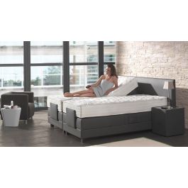 Ensemble boxspring Superior électro avec tête de lit Sandy