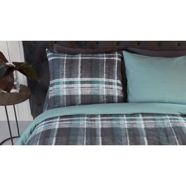 Housse de couette Rivièra Maison Tartan Tweed - Bleu