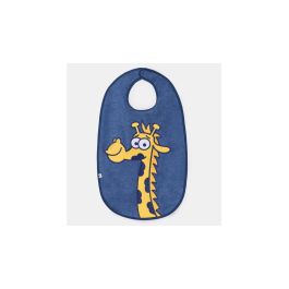 Bavoir Woody Big Giraffe - Bleu foncé