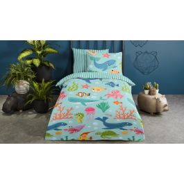 Enveloppe de couette Kids Good Morning Ocean - Aqua