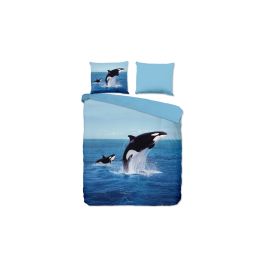 Enveloppe de couette Pure Orca - Bleu