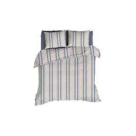 Enveloppe de couette Romanette Nendaz - Beige Blue