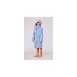 Peignoir Kids Woody Tiger Hood - Bleu