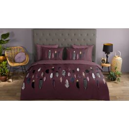 Enveloppe de couette Good Morning Feathers - Rouge