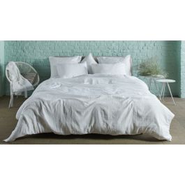 Enveloppe de couette Passion Home Linen Tetra - White