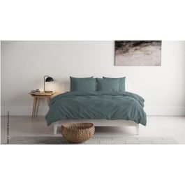 Enveloppe de couette Nomade Washed Cotton Uni - Dark Green