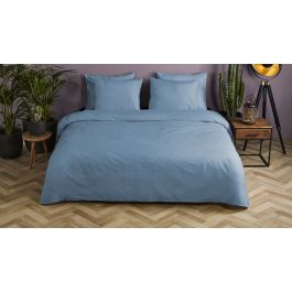 Enveloppe de couette coton satiné uni