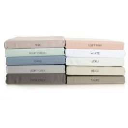 Passion Home Linen Drap Uni - Satin de coton