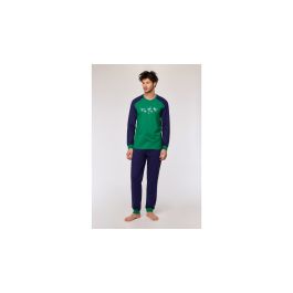 Pyjama homme Woody Pigeons Green - Dark Blue